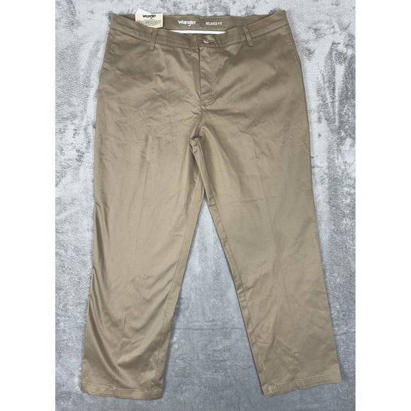 Wrangler Other - Men's‎ Wrangler Riata Chino Pants, 38 x 30, 100% Cotton, Khaki / Tan / Beige